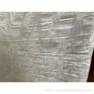 cotton linen mixed jacquard fabric